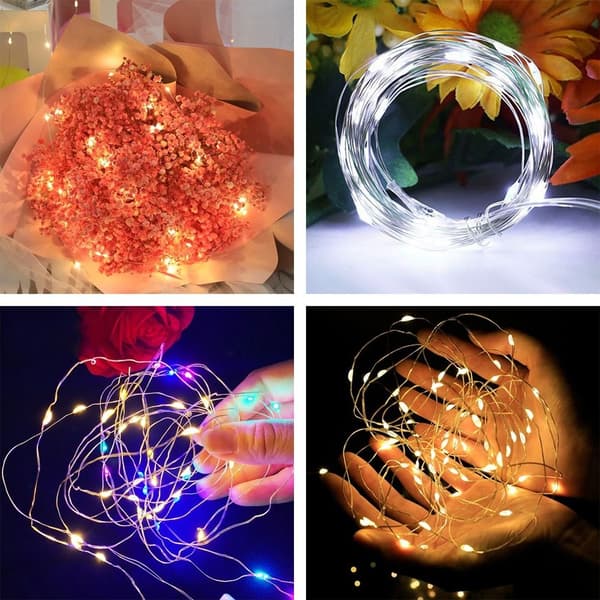 5/10/20M LED String Lights Koppar Silver WARM WHITE 5M50LED Warm White 5M50LED-5M50LED