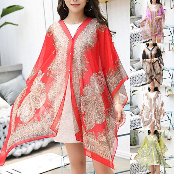Sjal Tørklæde Beach Cover Up SORT Black