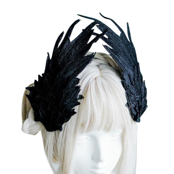 1 par Angel Wing Hårklämmor Lolita Barrette SVART black