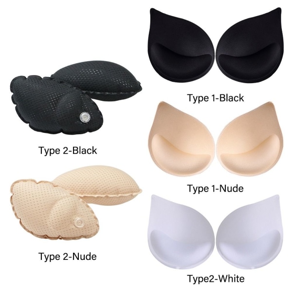 1pari Chest Cup Breast Bras VALKOINEN TYYPPI1 TYYPPI1 white type1-type1