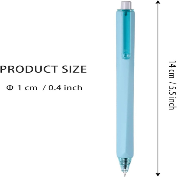 6 Stk Gel Pen Sort Refill Pen Kuglepen