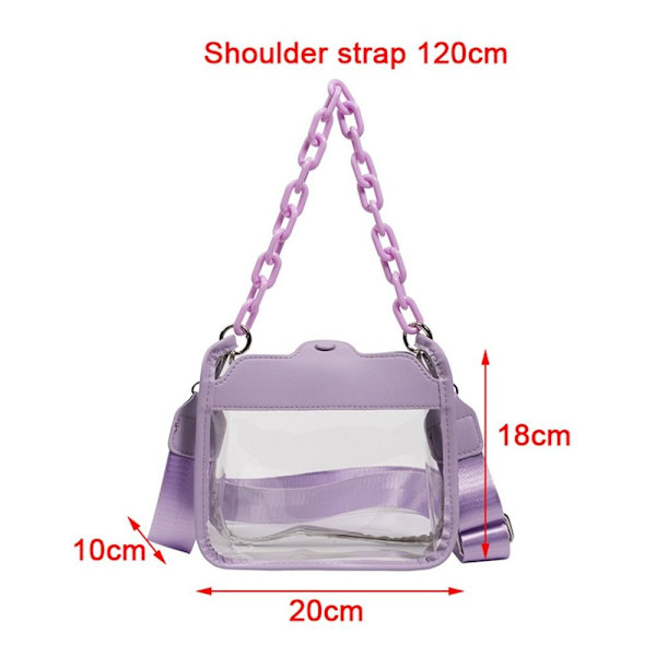 Gennemsigtig håndtaske Tote Bag COLOR 4 COLOR 4 Color 4