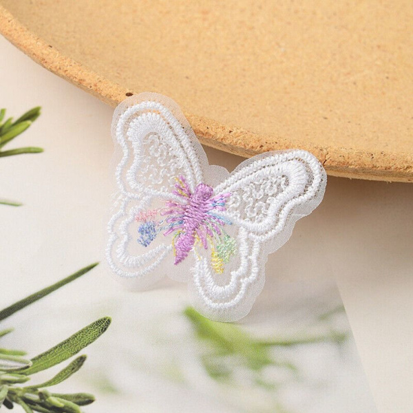 Butterfly Cloth Patches Butterfly Broderade spetskläder Mixed Color