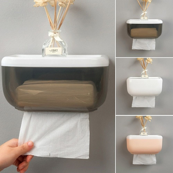 Toalettpapirholder Tissue Box SORT Black