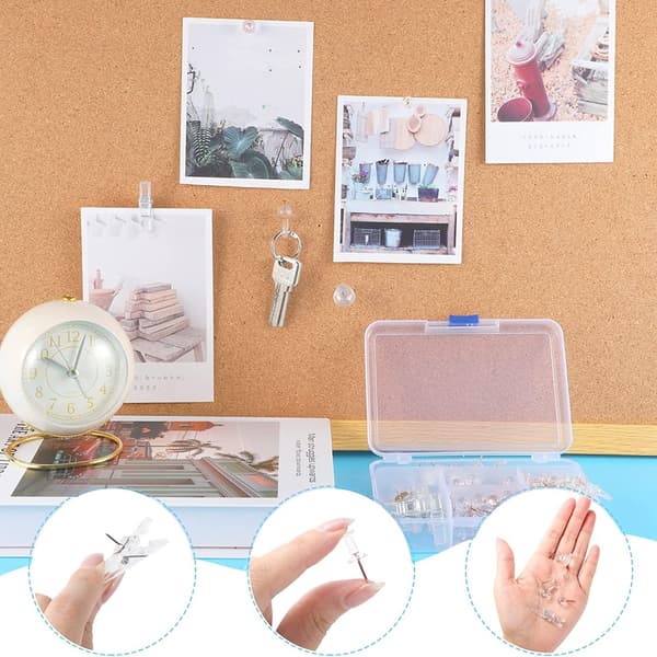 Push Pins Set Clear Push Pins Pins med krokar