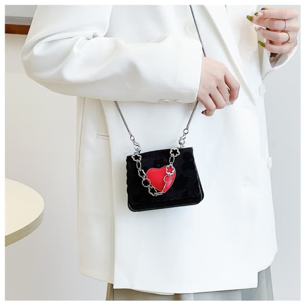 Mini Väska Crossbody Väska LJUSRÖD light red