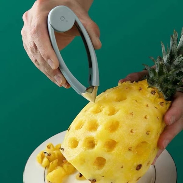 2 Stk Ananas Udkerne Frugtskærer GRÅ Gray