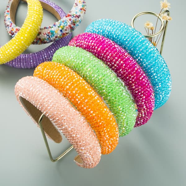 Rhinestones Pandebånd Krystal Pandebånd MULTICOLOR multicolor