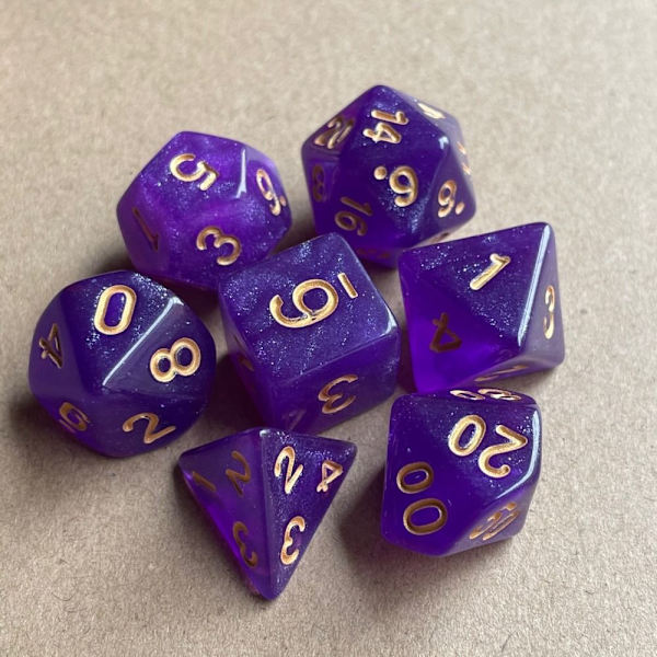 7 kpl / set DND Dice Polyhedral Dice 03 03 03