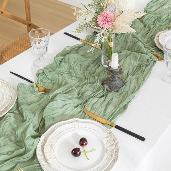 Bohemian Table Flag Twists Bordsduk BLÅ blue