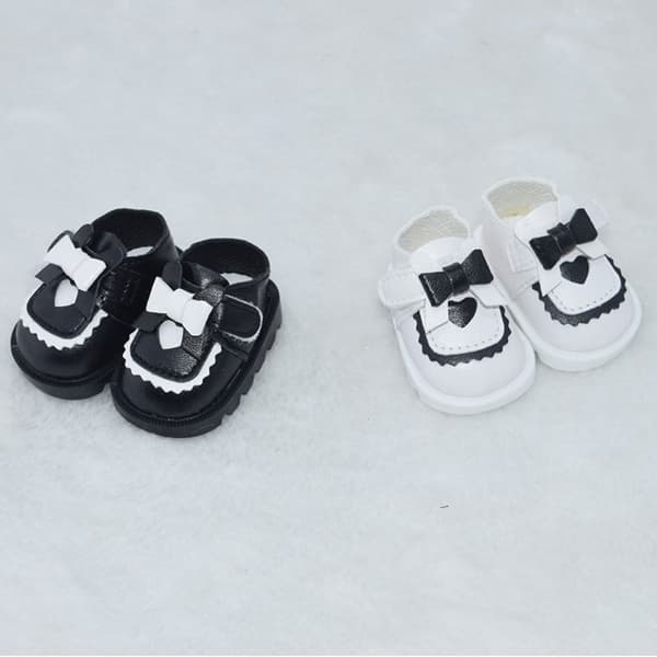 Dockskor Bowknot Heart Princess Shoe VIT white