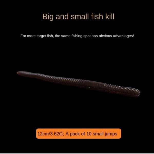 30kpl/erä kalastus Noodleworm viehe Worms viehe E E E