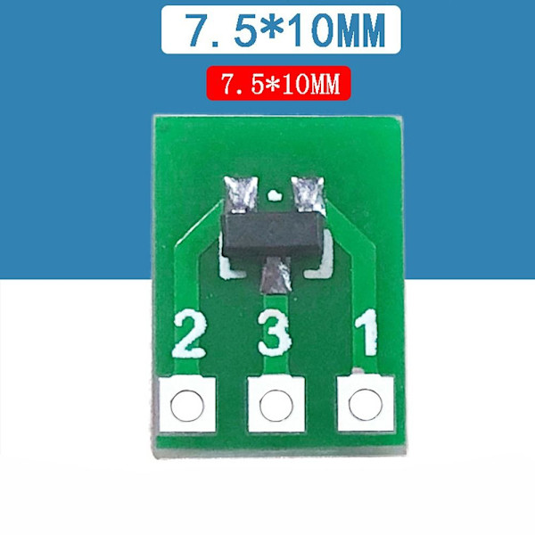50st SMD SOT23-3 till DIP SIP3 Adapter Sockel integrerad