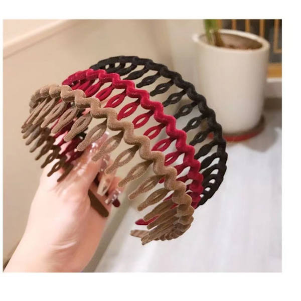 Hårclips Ansigtsvask Pandebånd KHAKI Khaki
