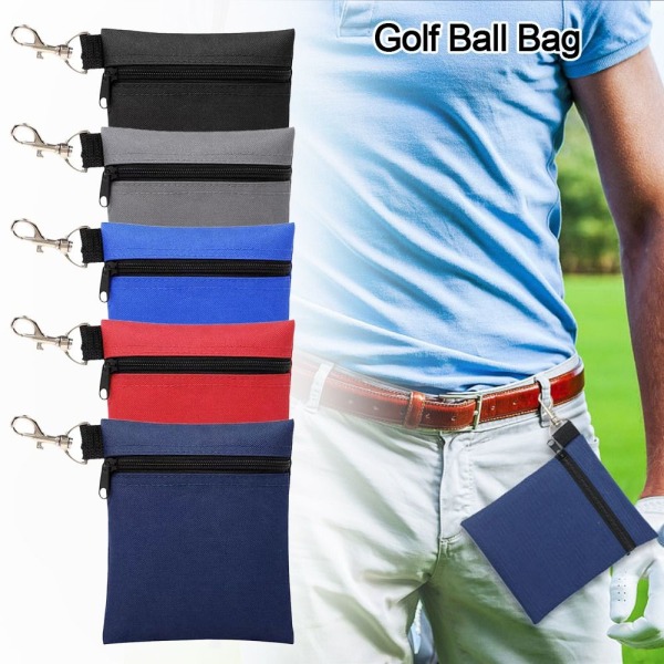 Golf Ball Bag Golf Tees Opbevaring SORT black