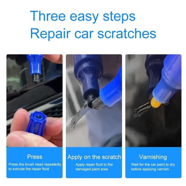 2st Bilfärg Fix Penna Auto Paint Repair Pensel SILVER silver
