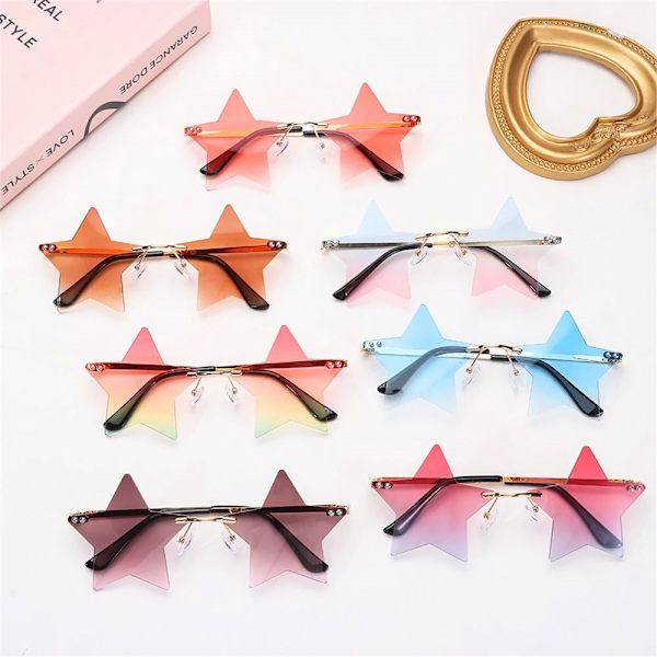 Reunuksettomat aurinkolasit Star Shape GRADIENT RED GRADIENT RED Gradient Red