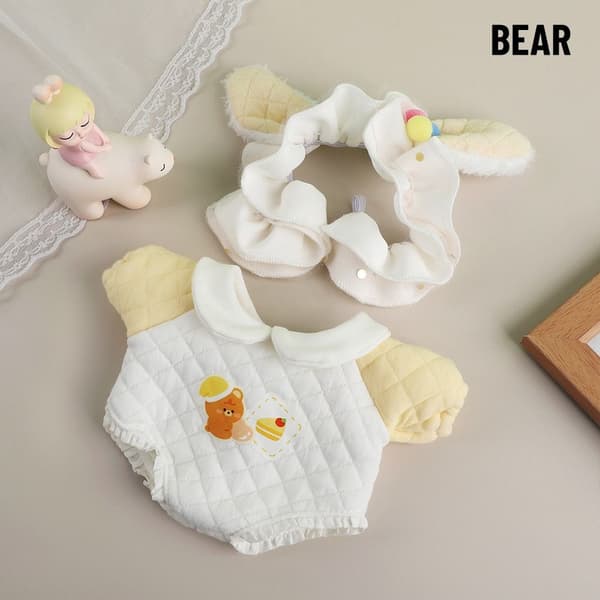Uudet söpöt vaatteet 20cm nukkepyjamat BEAR Bear