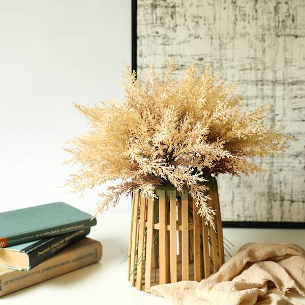 2 Stk Hvede Halm Blomster Blomsterdekoration BRUN Brown