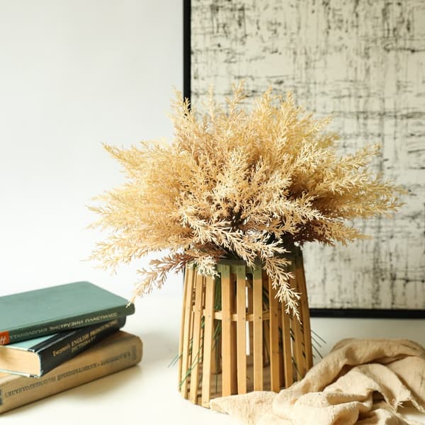 2stk Hvetehalm Blomster Blomsterdekorasjon BRUN Brown