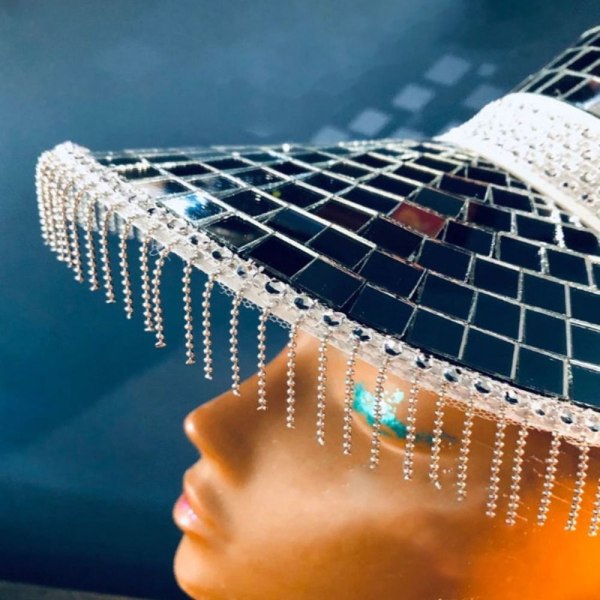 Disco Decor Hatte Visir Caps GULD gold