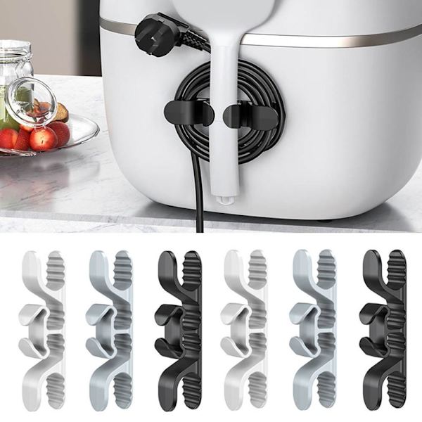 Cord Winder Organizer Spoleopruller GRÅ Grey