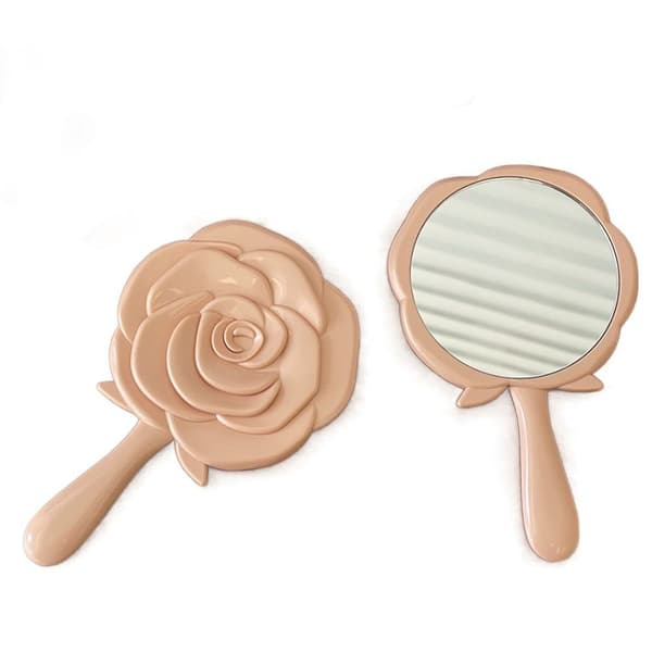 Bærbart spejl makeup glas håndholdt glas