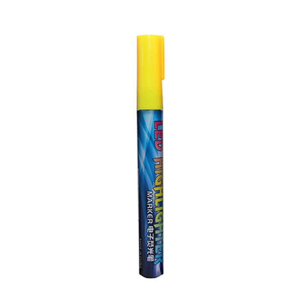 5 kpl Queen Bee Marker Pen LED Highlighter KELTAINEN KELTAINEN Yellow