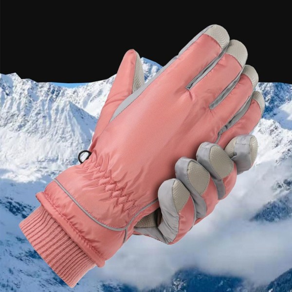 Naisten Pehmohanskat Lumilauta Ski Gloves VAALEEN PINKKI light pink