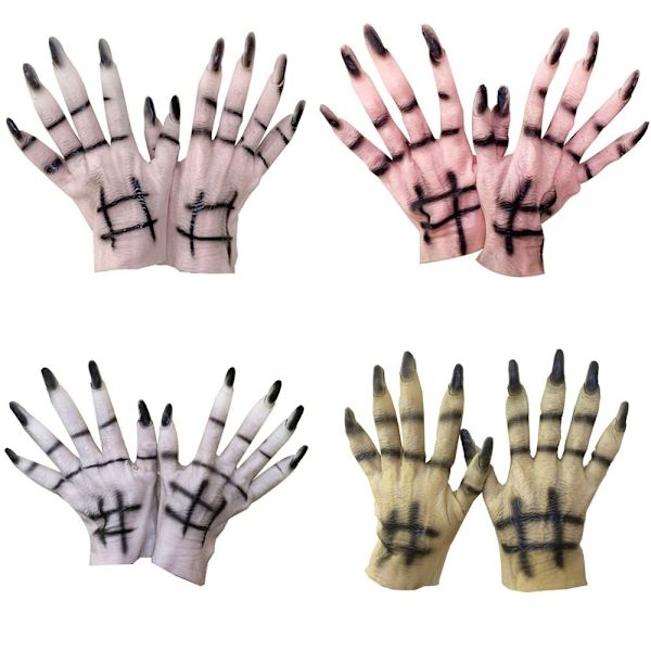 Cosplay Handskar Handskar Med Klor RÖDA red