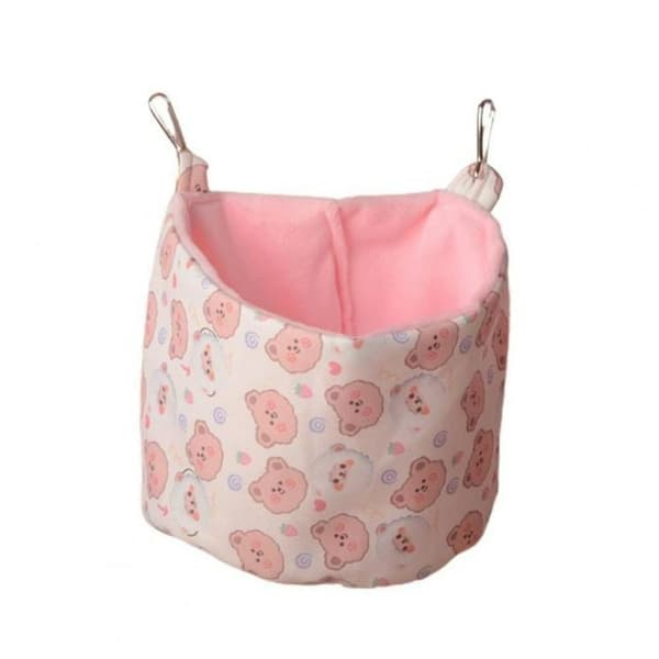 Hamster Hängmatta Marsvin Sovsäck ROSA Pink