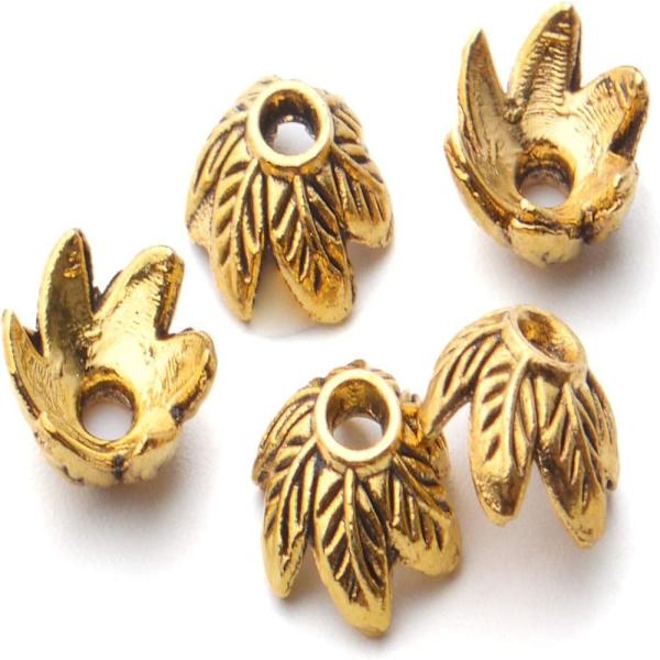 Bead Caps Caps Spacer Beads Blomma Filigran Kronblad Pärla
