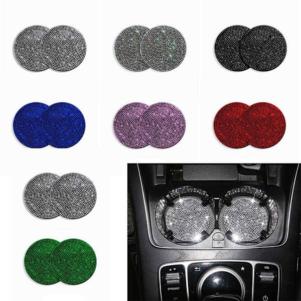 2st/ Set Halkskyddad pad Anti-sladd kopphållare MULTICOLOR multicolor
