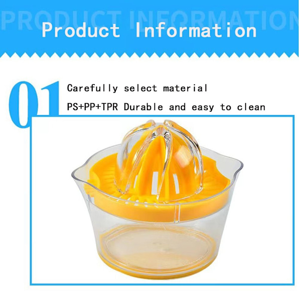 Citronpresser Manuel juicer Juicer Appelsin Yellow