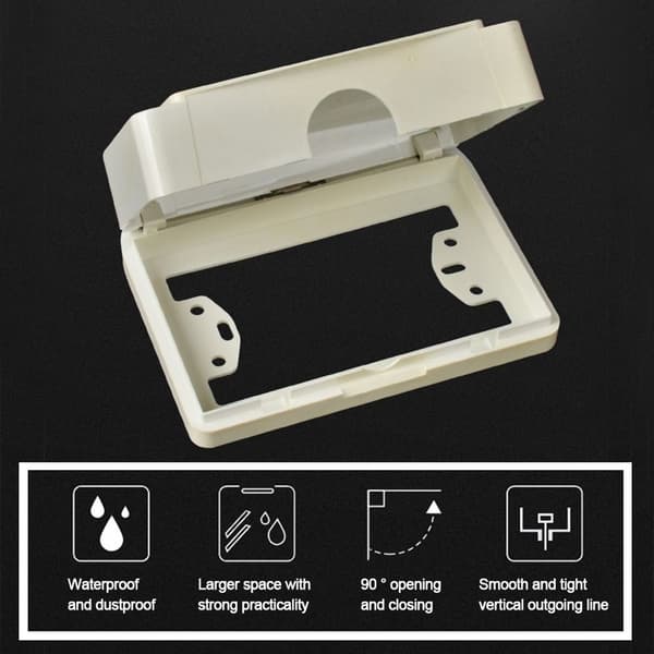 Switch Cover Sockel Vattentät Box BLÅ blue