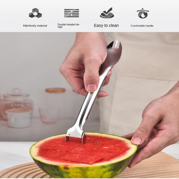 2 st 3-i-1 Vattenmelon Slicer Forks Vattenmelon Fruit Slicer