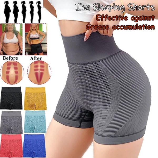 Ion Shaping Shorts Tummy Control Butt Lifting Shorts RÖD Red