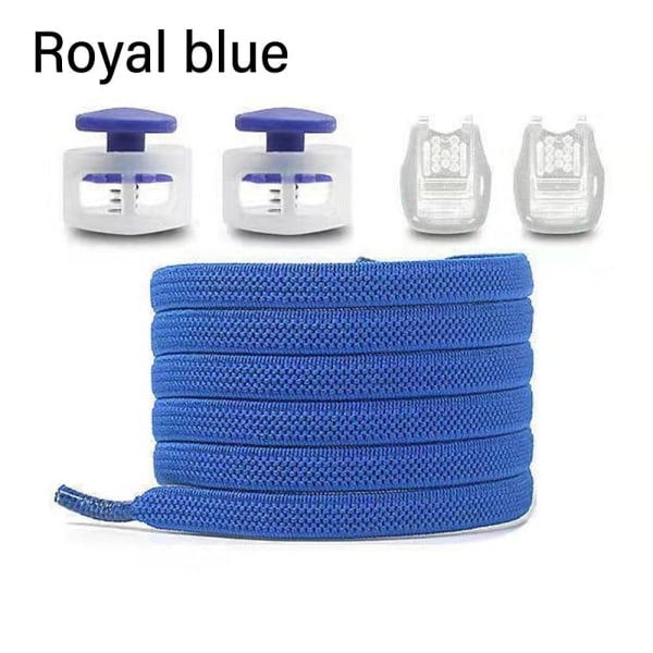 2Paria ilman solmiota kengännauhoja Kengännauhat ilman solmiota ROYAL BLUE royal blue
