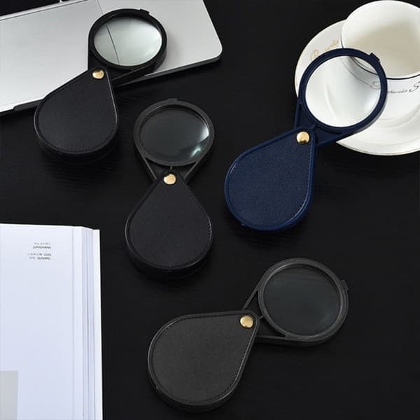Sammenleggbar forstørrelsesglass smykker Lupp BLÅ Blue