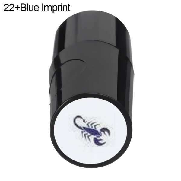 Golfboldstempel Golfstempelmærke 22+BLÅT AFDRAG 22+BLÅT 22+Blue Imprint
