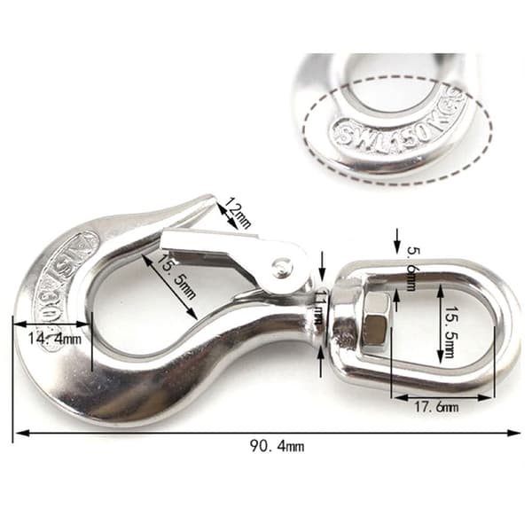 Klätterutrustning Karbinhake Säkerhet Snap Hook 0.2TSTYLE 1 STIL 1 0.2TStyle 1