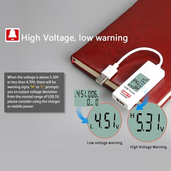 USB Tester Energimonitor Spændingsstrømdetektor