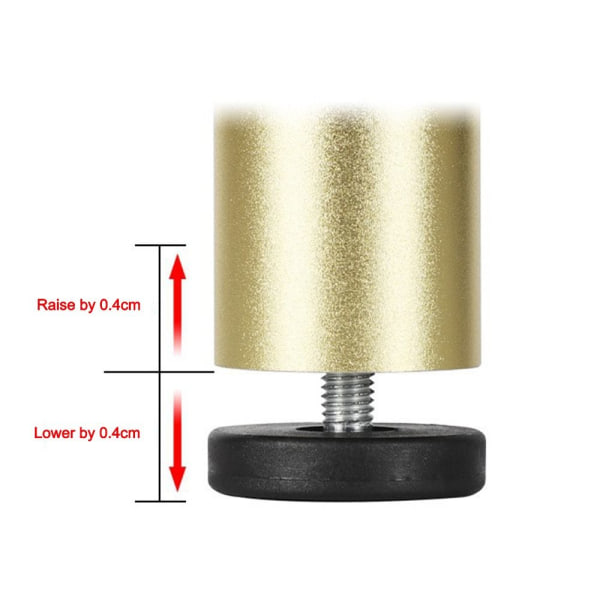 Sengemøbler Risers Anti Vibration Pads GULD 6CM Gold 6cm