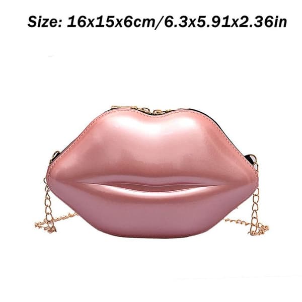 Lip Messenger Bag Solid Zip Skulderveske SVART Black
