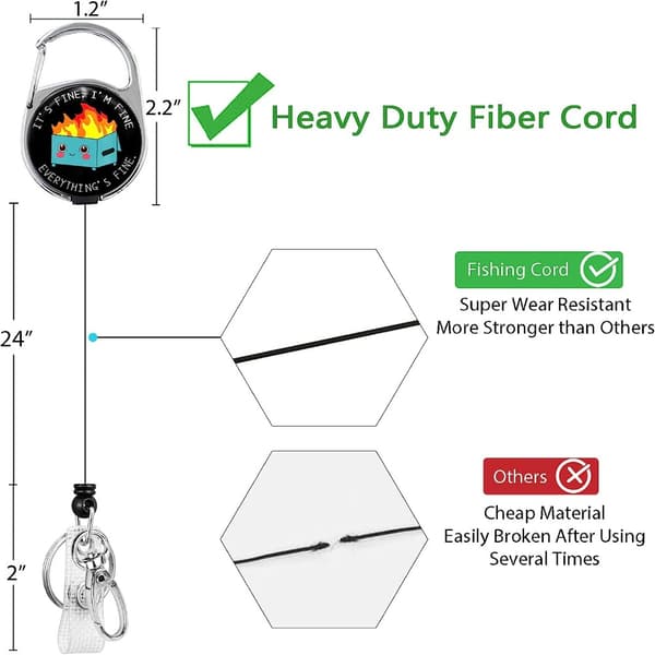 Dumpster Fire Badge Reel Infällbar