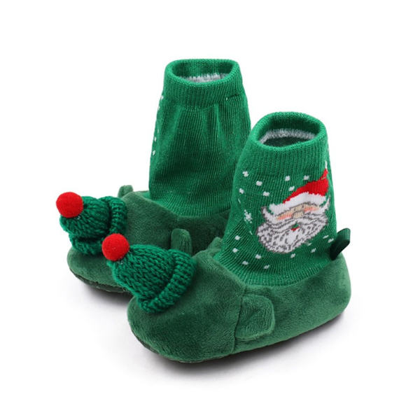 Julskor Newborn Baby Skor GRÖN 13CM Green 13cm