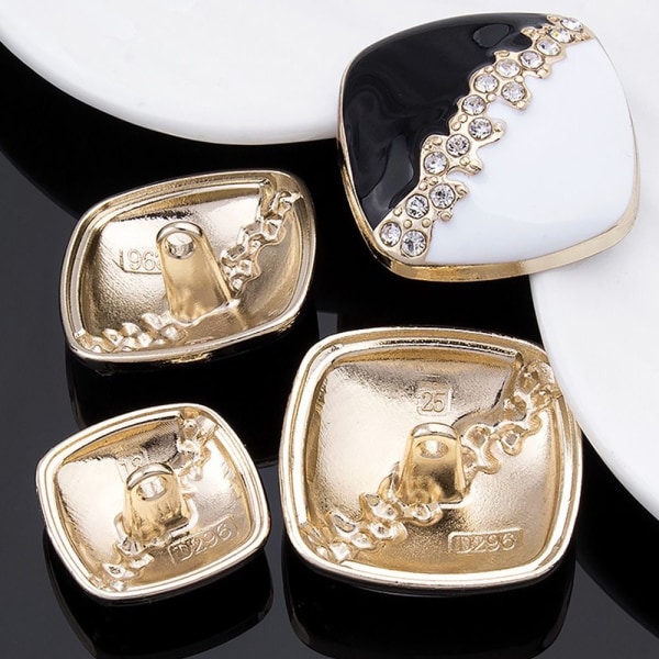 Rhinestone Buttons Paidan napit VALKOINEN 25MM6KPL 6KPL white 25MM6pcs-6pcs