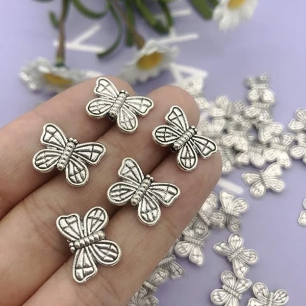 Butterfly anheng Butterfly Spacer Bead Løs Perle