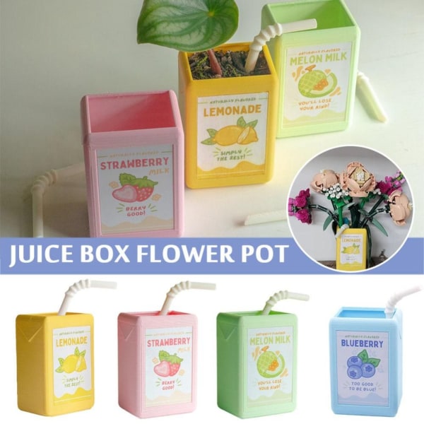 Juice Box Blomkruka Blomkruka Dekoration CITRON CITRON Lemon