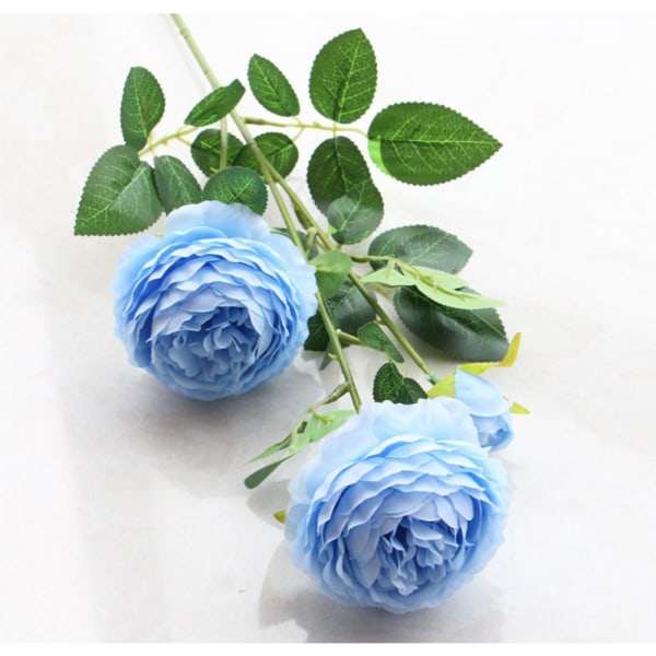5 hoved kunstige blomster Falsk blomst HVID white
